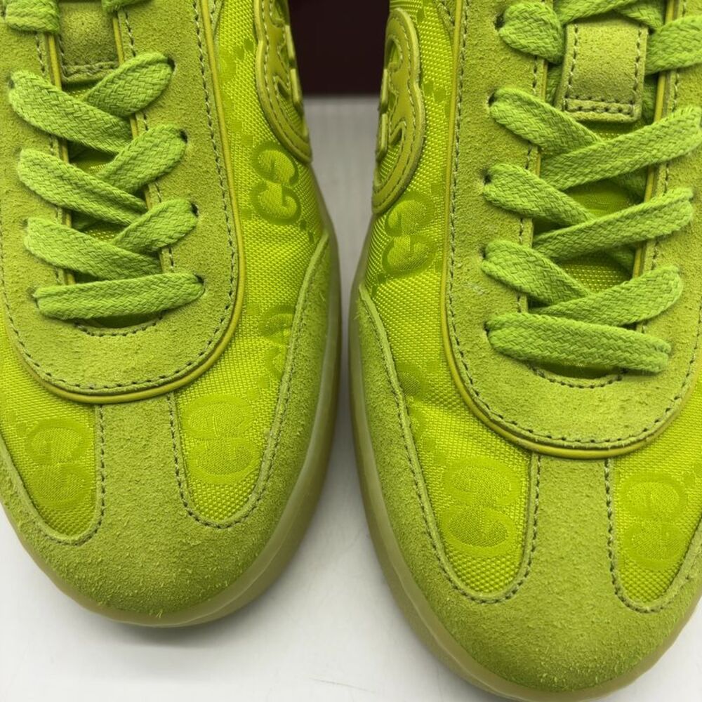 Gucci Neon Green Low-Top Sneakers - Picture 3 of 7